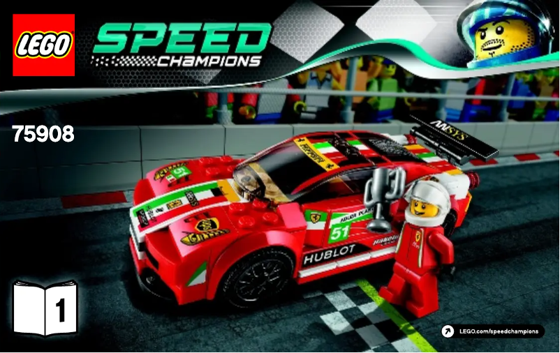 Page 1 de la notice Manuel utilisateur Lego Speed Champions 75908