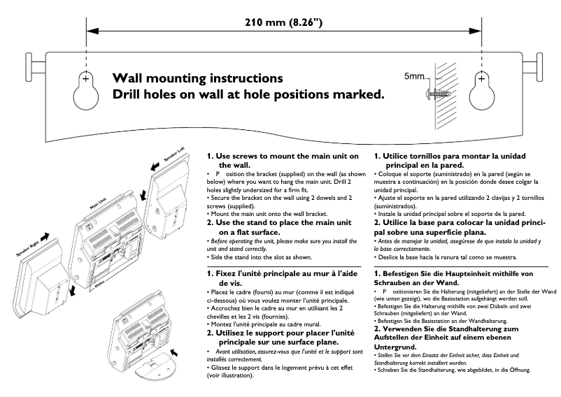 Page n°1 - Guide d'installation Philips MC235B