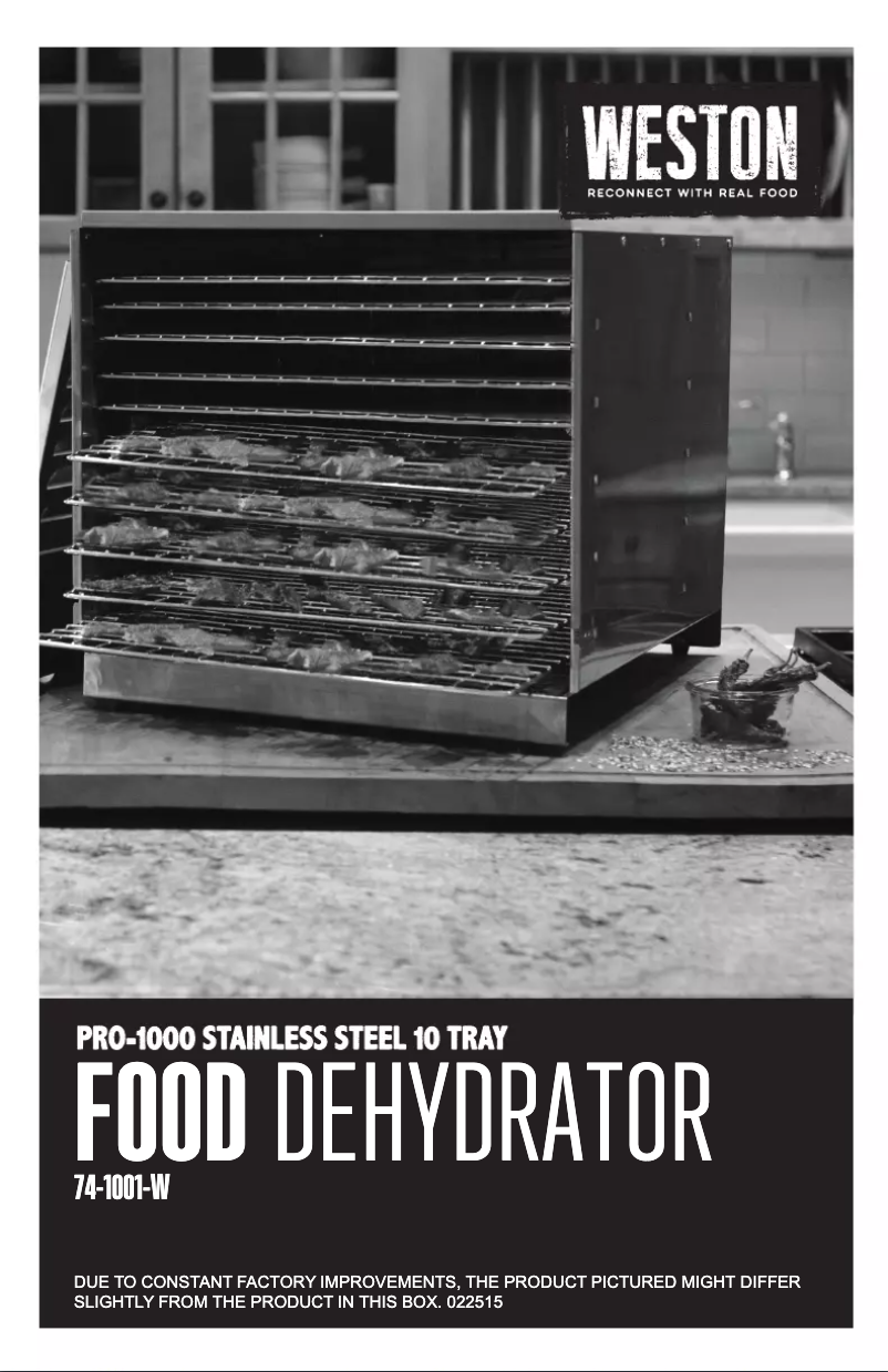 Página 1 del manual Manual de usuario Weston 74-1001-W