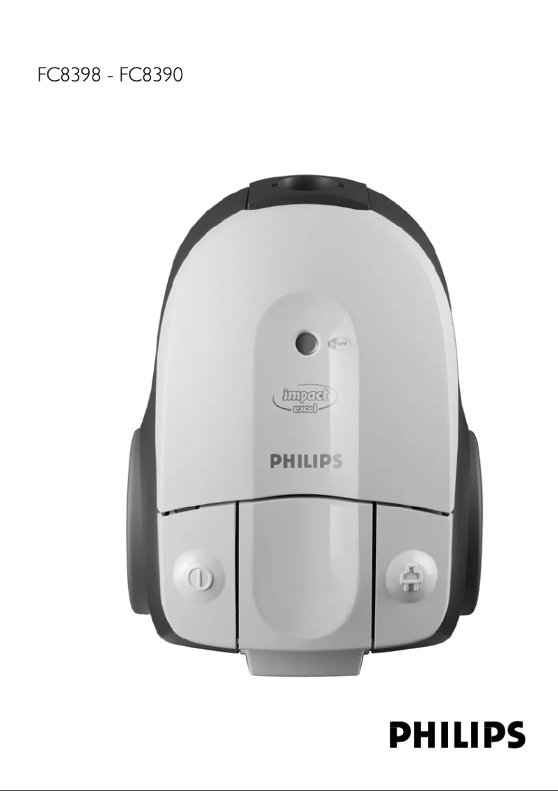 Page n°1 - Manuel utilisateur Philips Impact Excel FC8390