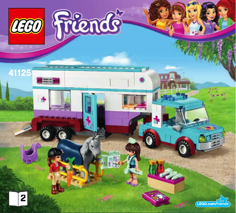 Page 1 de la notice Manuel utilisateur Lego Friends 41125