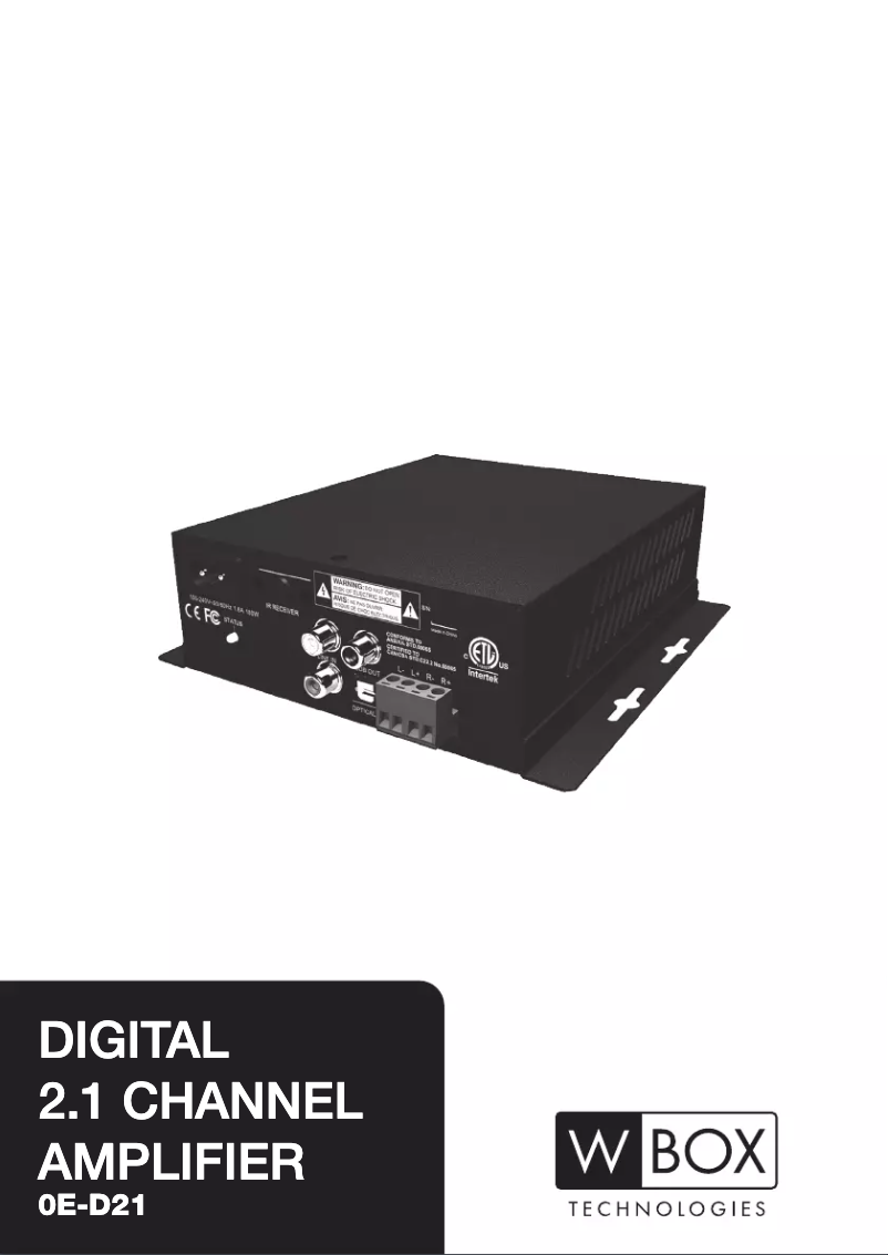 Image de la première page du manuel de l'appareil 0E-D21