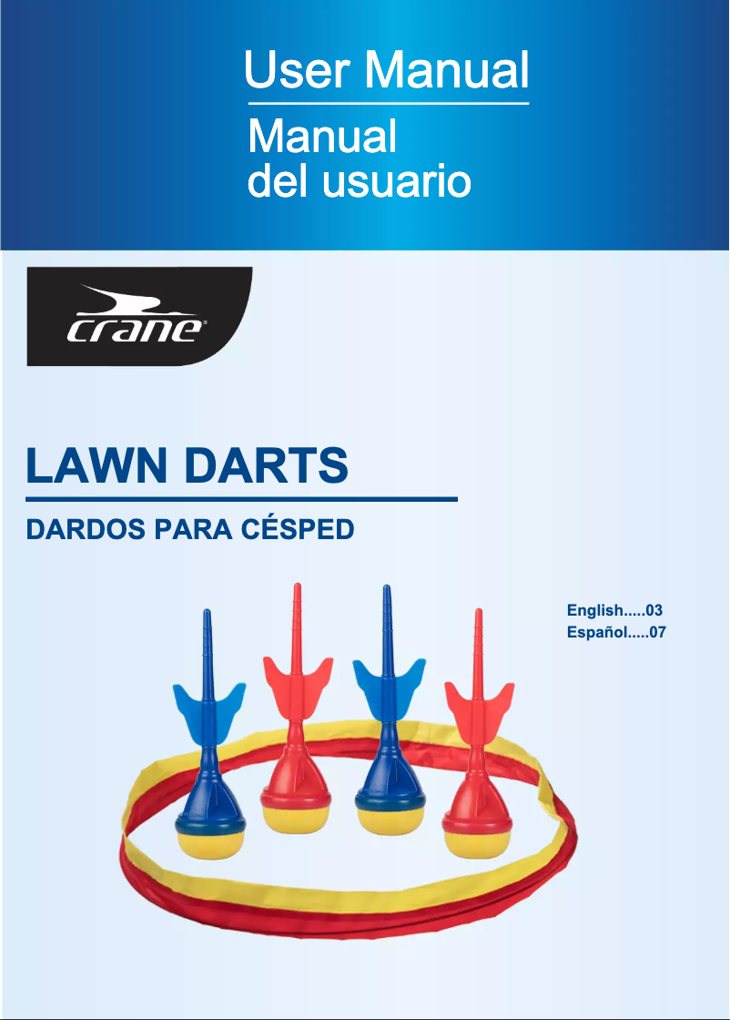 Image de la première page du manuel de l'appareil Lawn Darts 52804