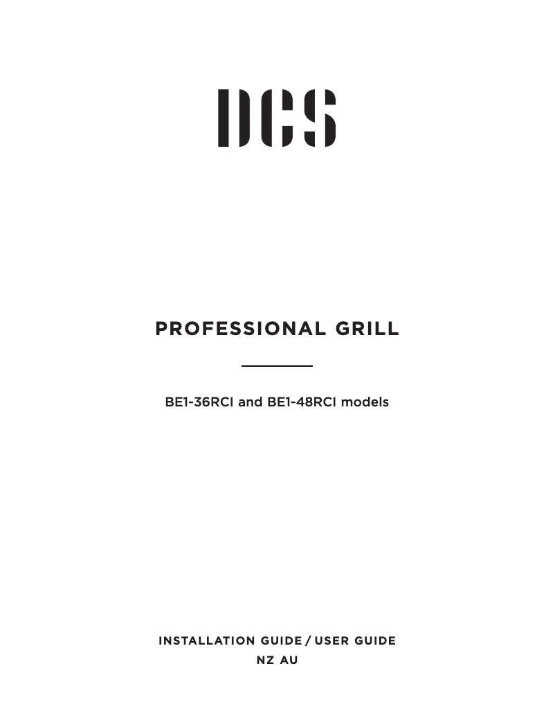 Page 1 de la notice Guide d'installation DCS BE1-48RCI-L