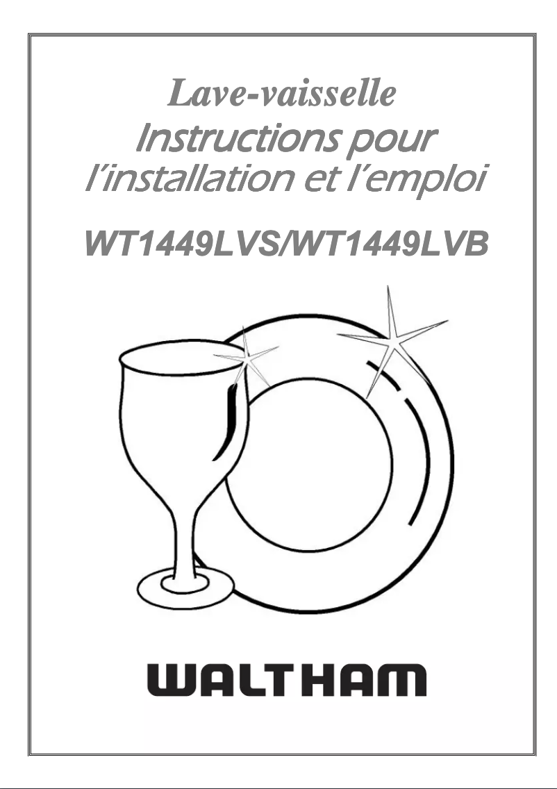 Page n°1 - Manuel utilisateur Waltham WT 1449 LVS