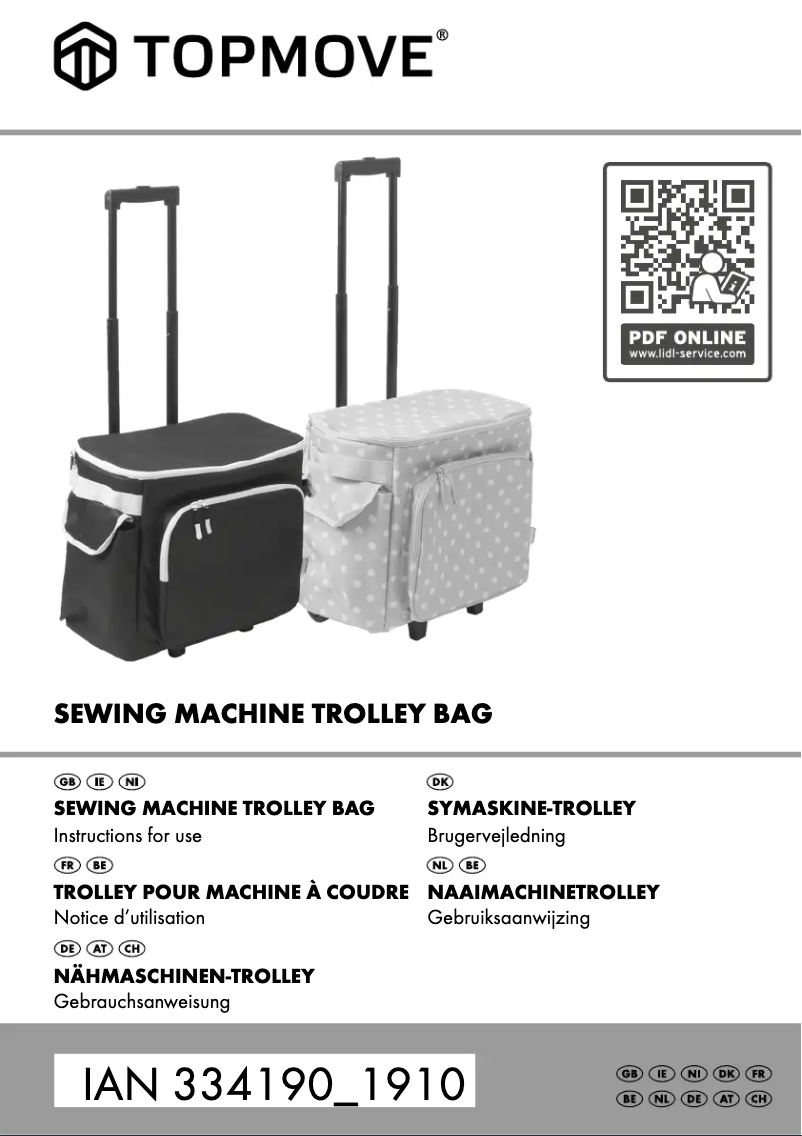 Page n°1 - Manuel utilisateur Topmove IAN 334190