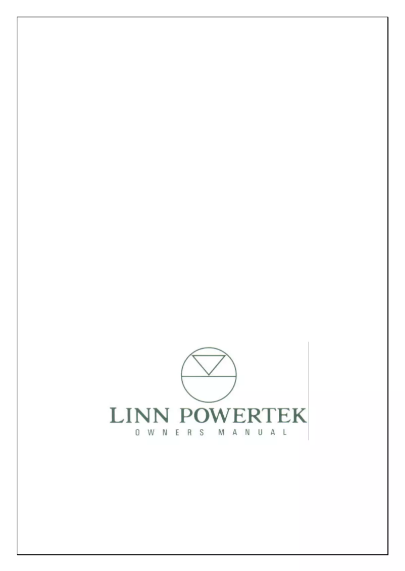 Page 1 de la notice Manuel utilisateur Linn Powertek