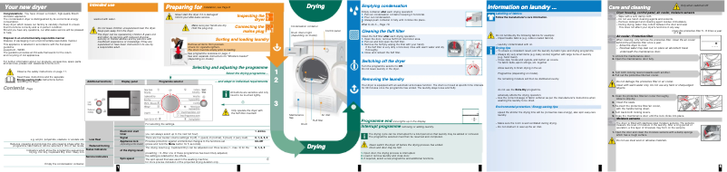 Page 1 de la notice Manuel utilisateur Bosch WTS86501GB