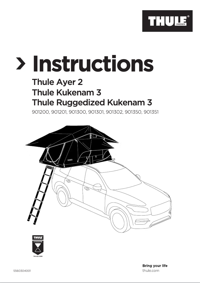 Image de la première page du manuel de l'appareil Tepui Explorer Kukenam