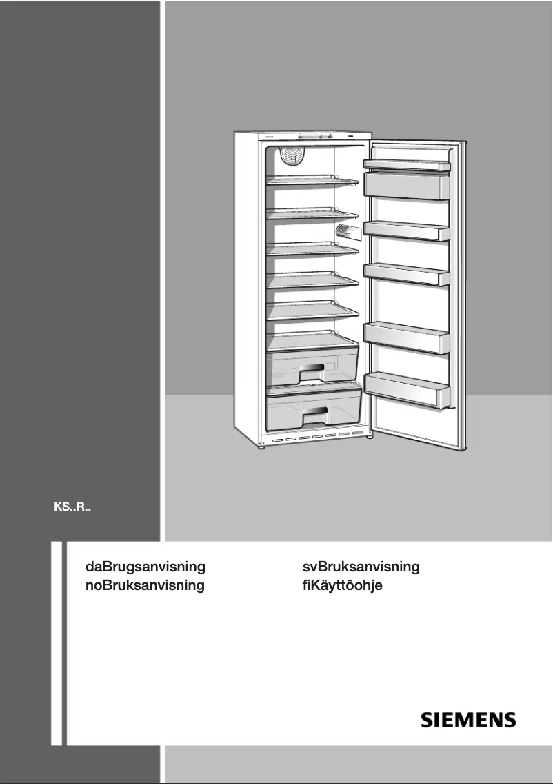 Page n°1 - Manuel utilisateur Siemens KS38RV71