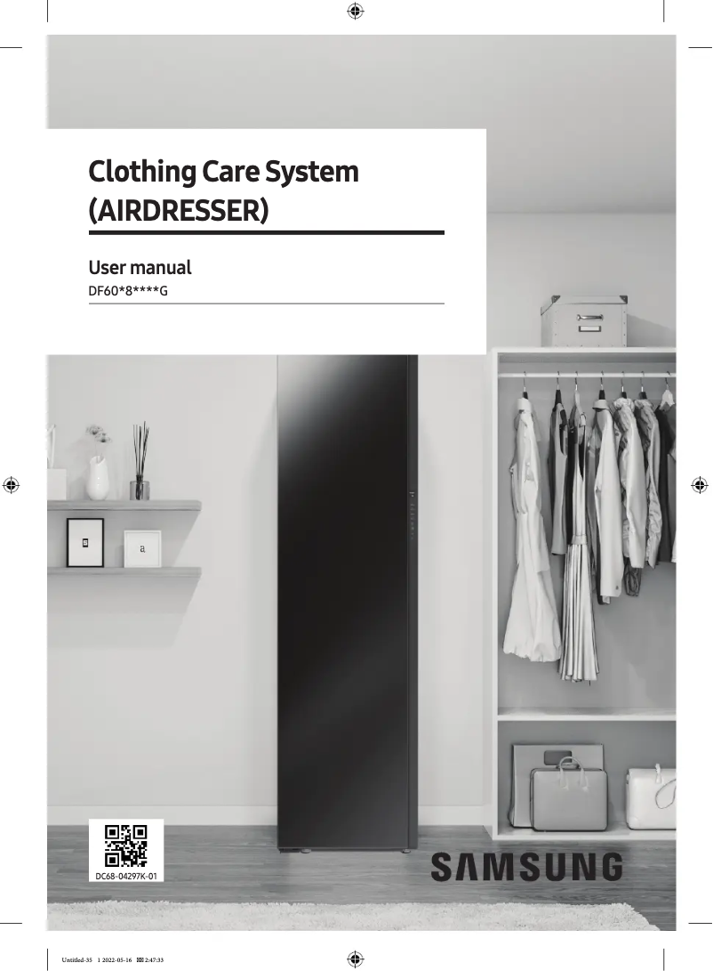 Image de la première page du manuel de l'appareil DF60A8500HG