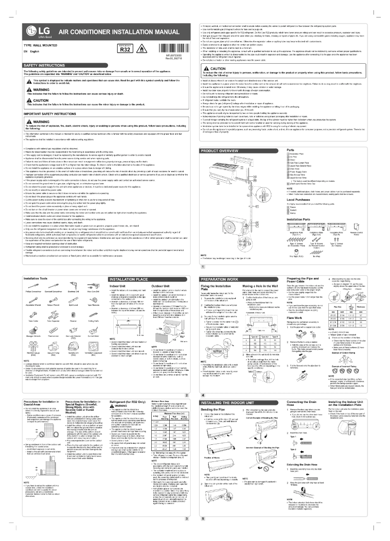Page n°1 - Manuel utilisateur LG KSUQ24SNXD