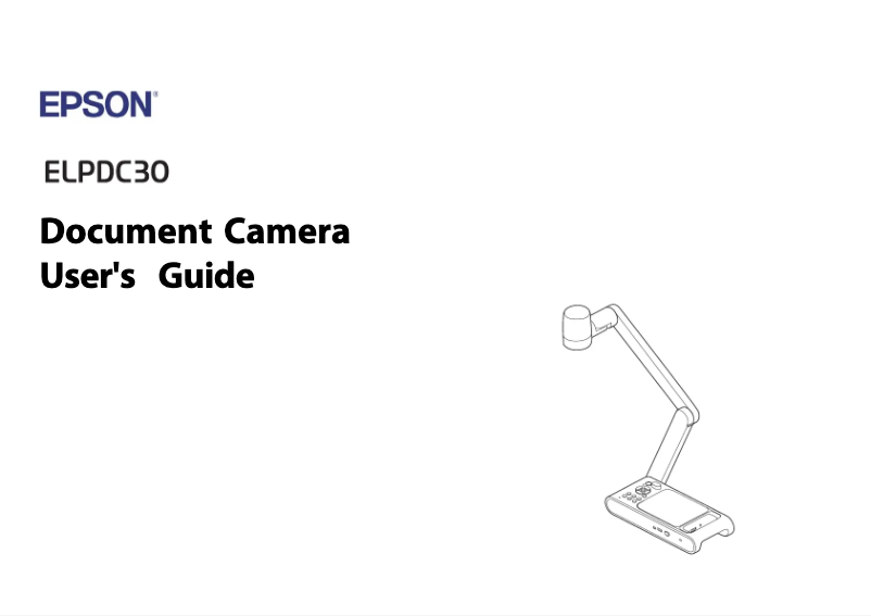 Image de la première page du manuel de l'appareil DC-30