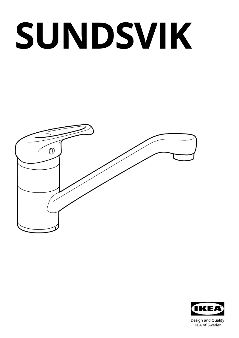 Imagen de la primera página del manual del dispositivo SUNDSVIK 501.739.89