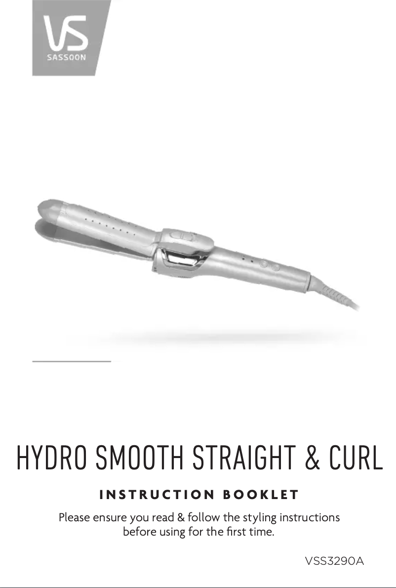 Imagen de la primera página del manual del dispositivo VSS3290A