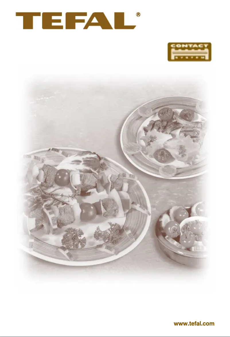 Page 1 de la notice Manuel utilisateur Tefal CB4111 Masteris Contact