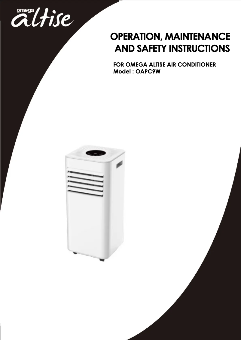 Image de la première page du manuel de l'appareil OAPC9W