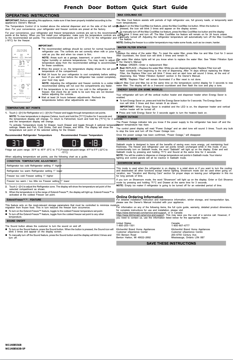 Image de la première page du manuel de l'appareil KRFC704FPS