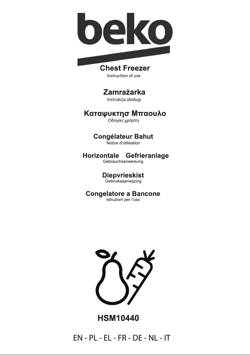 Page n°1 - Manuel utilisateur Beko HSM10440