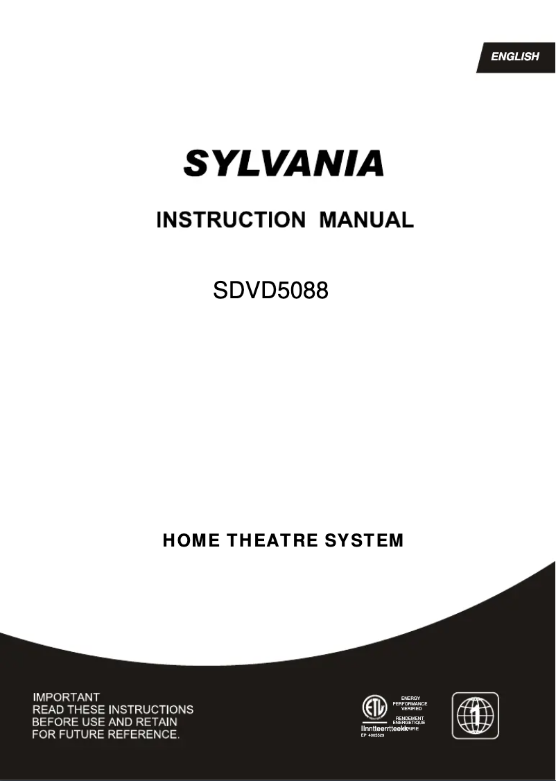 Page 1 de la notice Manuel utilisateur Sylvania SDVD5088