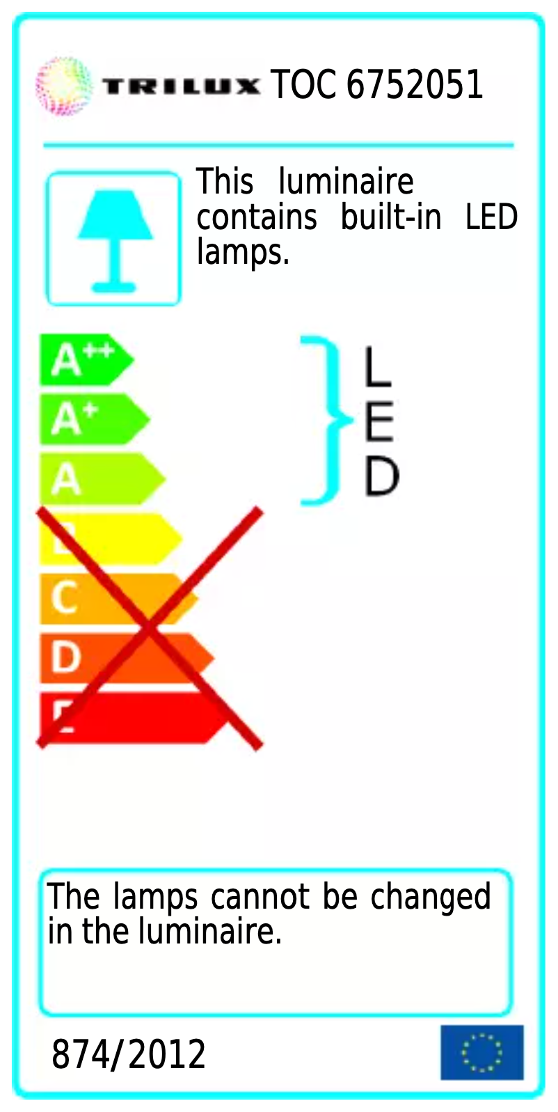 Page 1 de la notice Manuel utilisateur Trilux 6752051