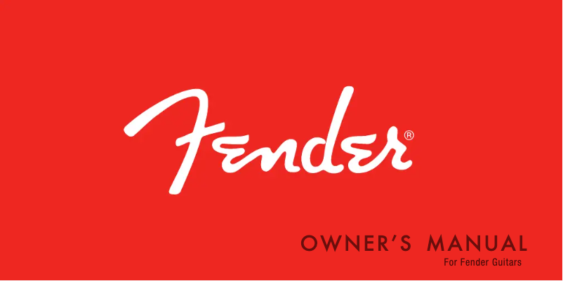 Page 1 de la notice Manuel utilisateur Fender Player Plus Nashville Telecaster