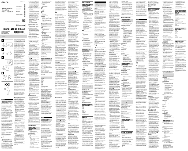 First page image of the manual for WI-C600N