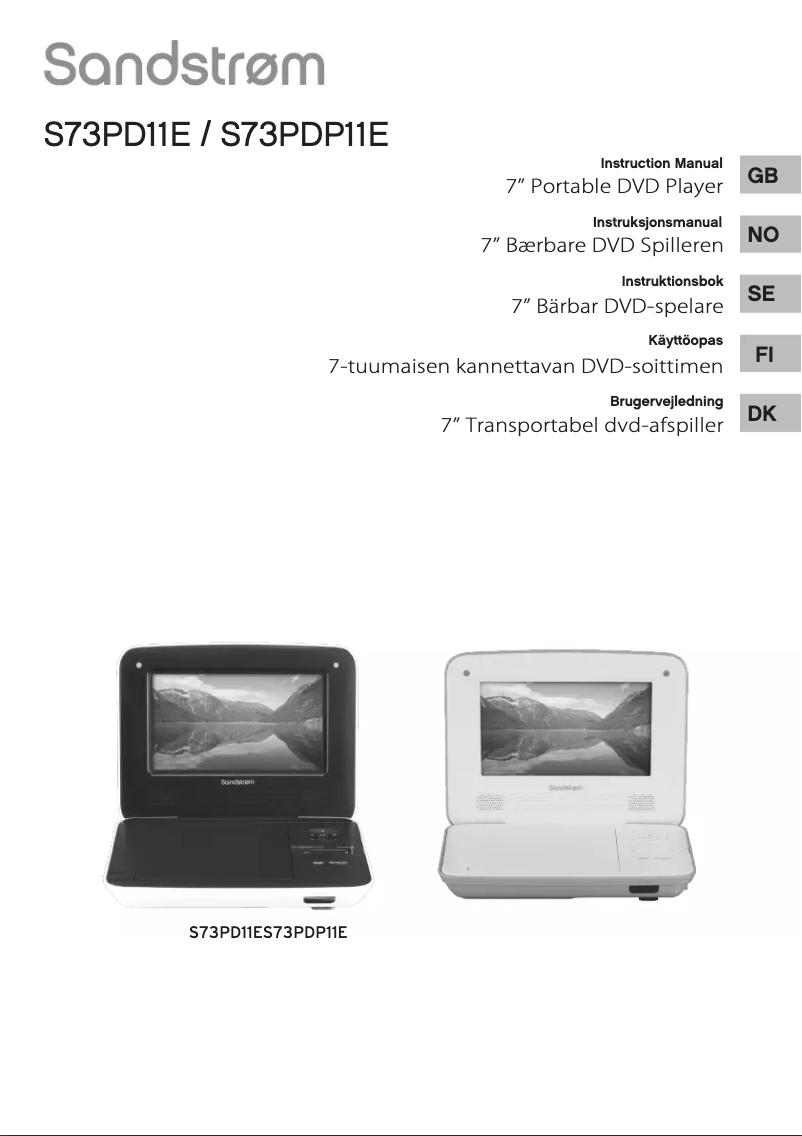 Page 1 de la notice Manuel utilisateur Sandstrøm S73PD11E