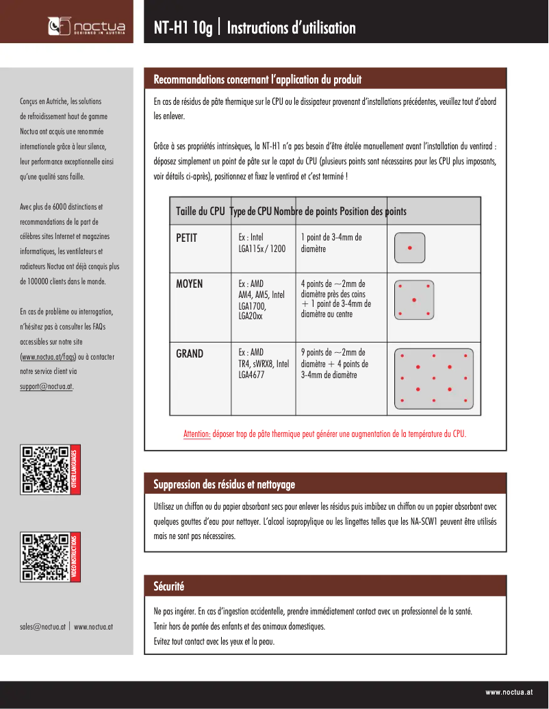 Imagen de la primera página del manual del dispositivo NT-H1