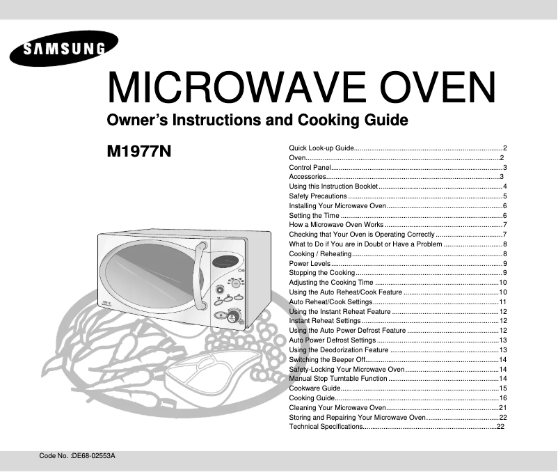 Page n°1 - Manuel utilisateur Samsung M1977N