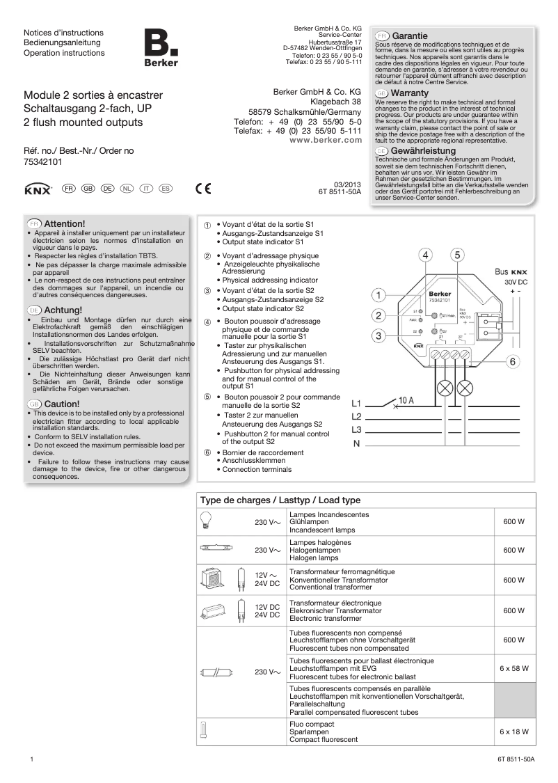 Imagen de la primera página del manual del dispositivo 75342101