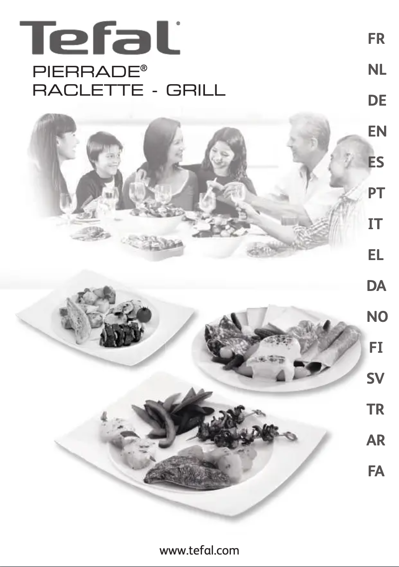 Image de la première page du manuel de l'appareil Pierrade RE6000