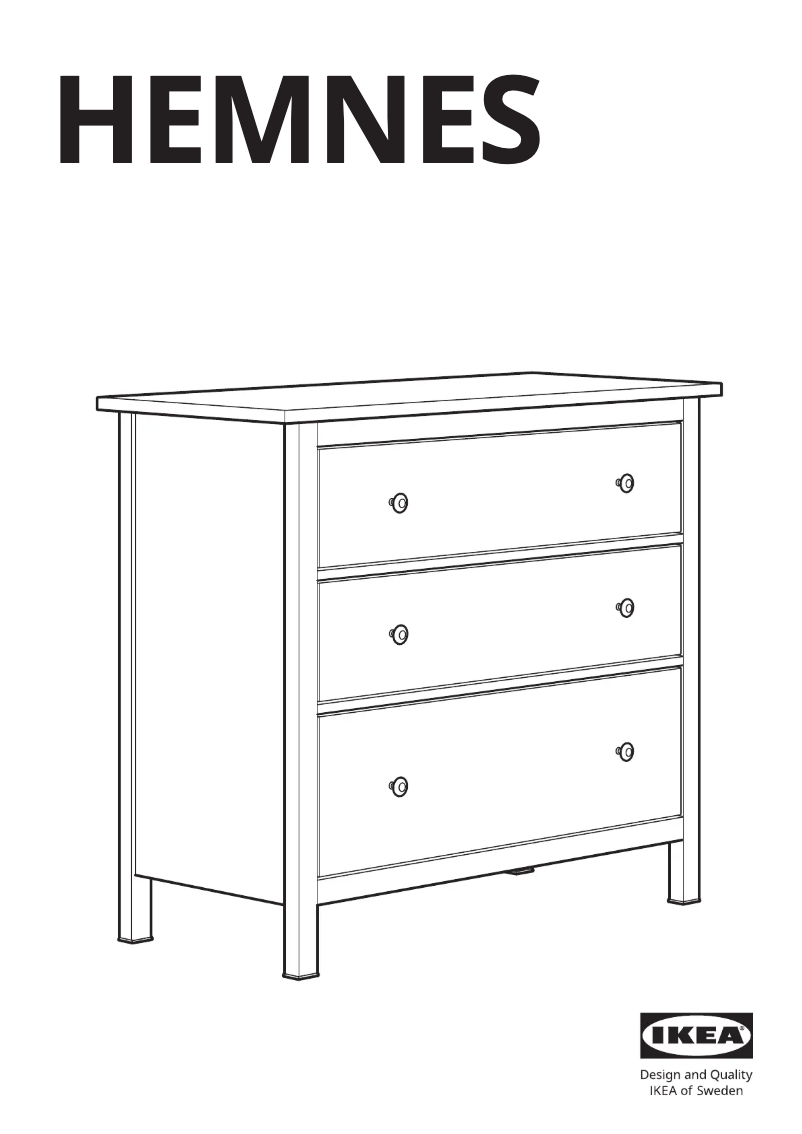 Página 1 del manual Manual de usuario Ikea HEMNES 205.761.95