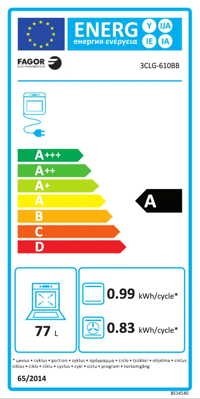 Image de la première page du manuel de l'appareil 3CLG-610BB