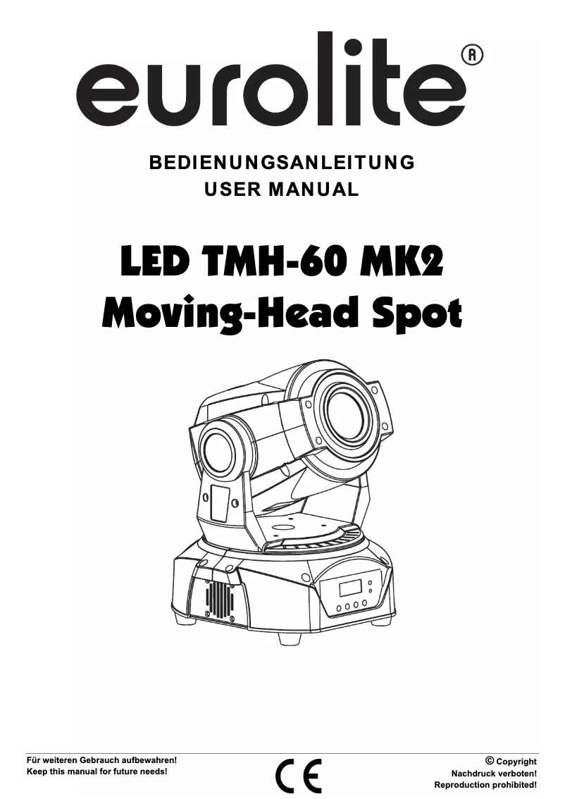 Page 1 de la notice Manuel utilisateur Eurolite LED TMH-60 MK2