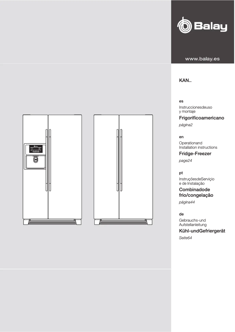 Page 1 de la notice Manuel utilisateur Balay 3FA6786A
