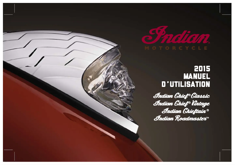 Page 1 de la notice Manuel utilisateur Indian Roadmaster (2015)