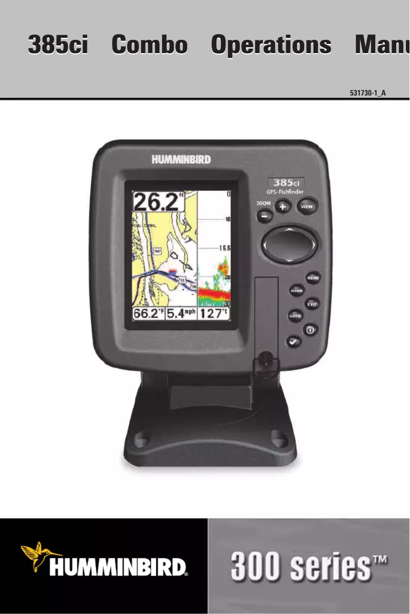 Page 1 de la notice Manuel utilisateur Humminbird 385CI