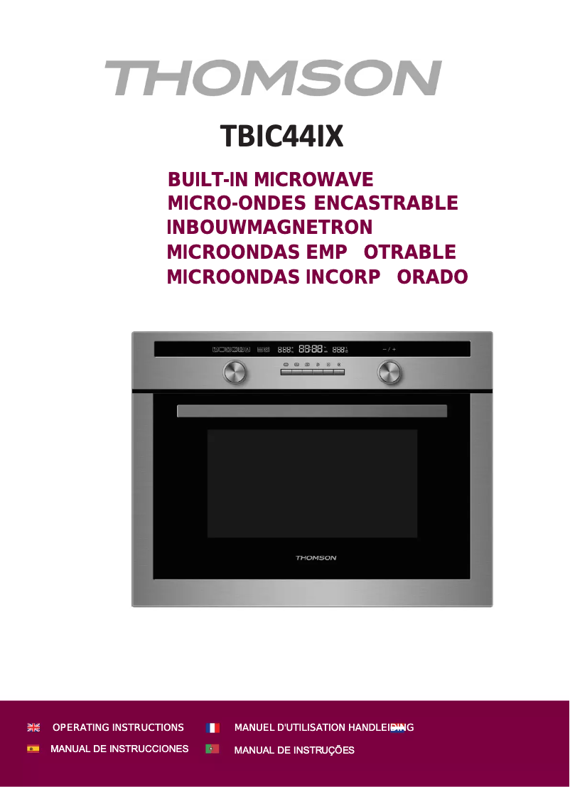 Image de la première page du manuel de l'appareil TBIC44IX