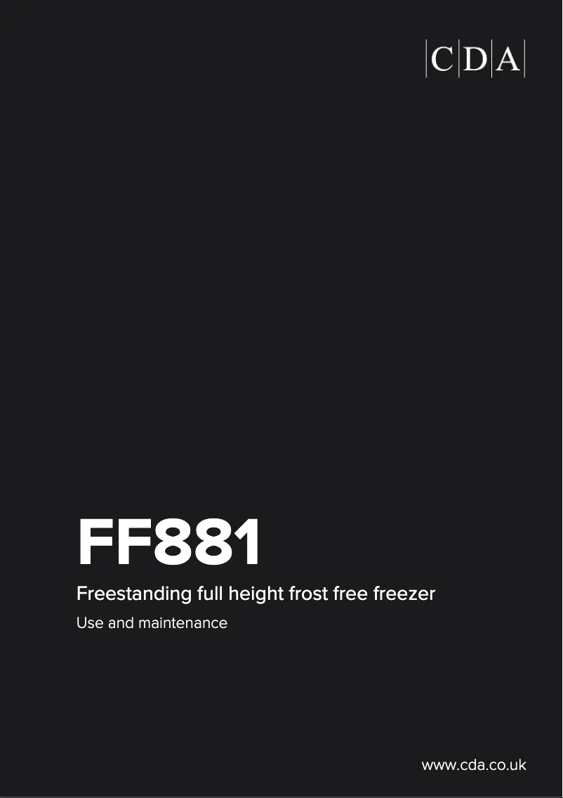 Image de la première page du manuel de l'appareil FF881SC