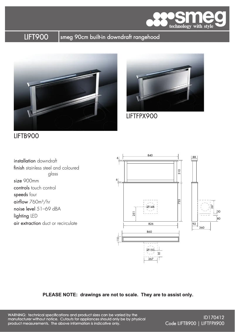 Image de la première page du manuel de l'appareil LIFTB900