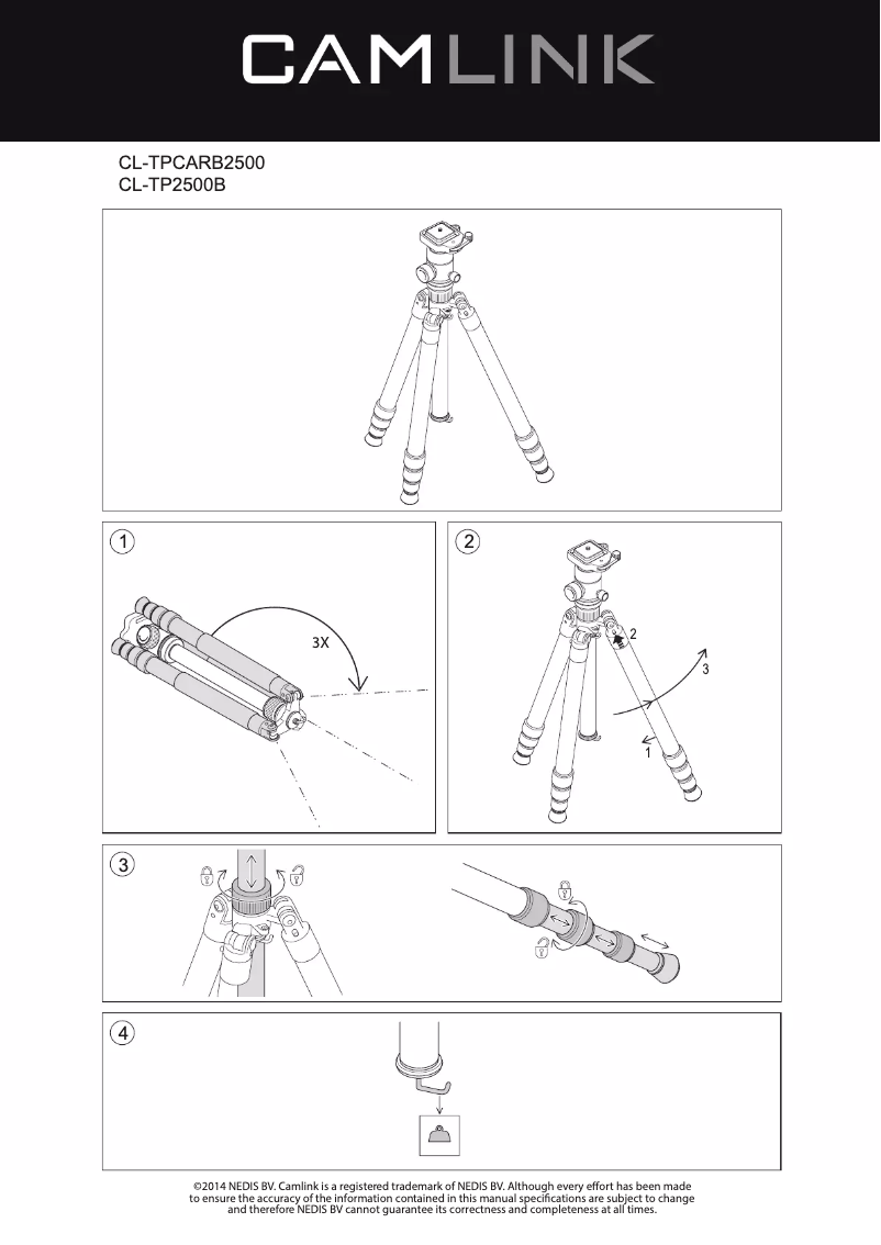 Image de la première page du manuel de l'appareil CL-TPCARB2500