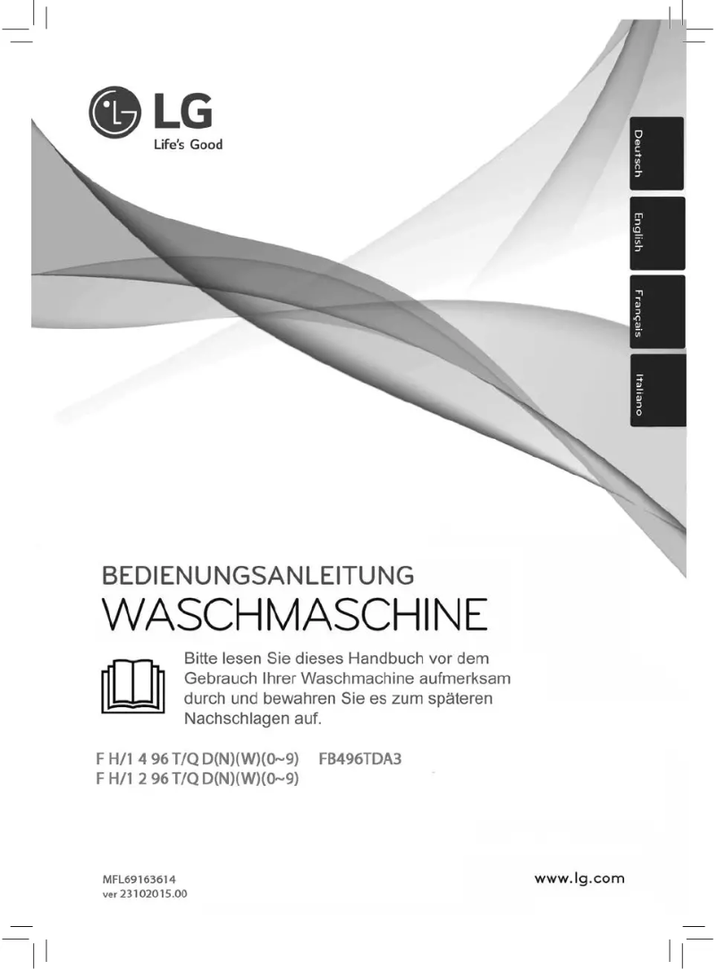 Page 1 de la notice Manuel utilisateur LG FB496TDA3