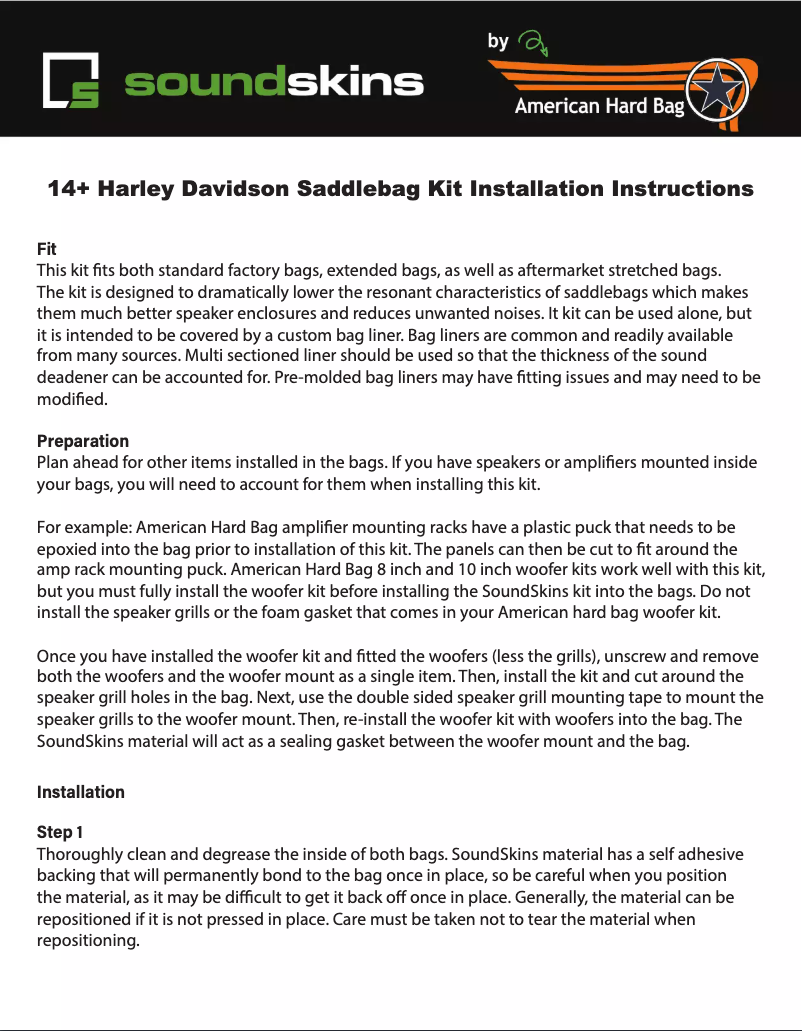 Página 1 del manual Manual de usuario Soundskins SSK-STGLD14