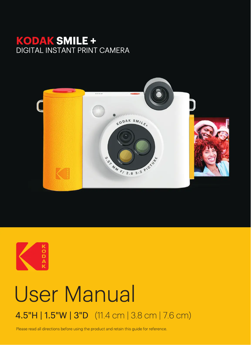 Image de la première page du manuel de l'appareil Smile+