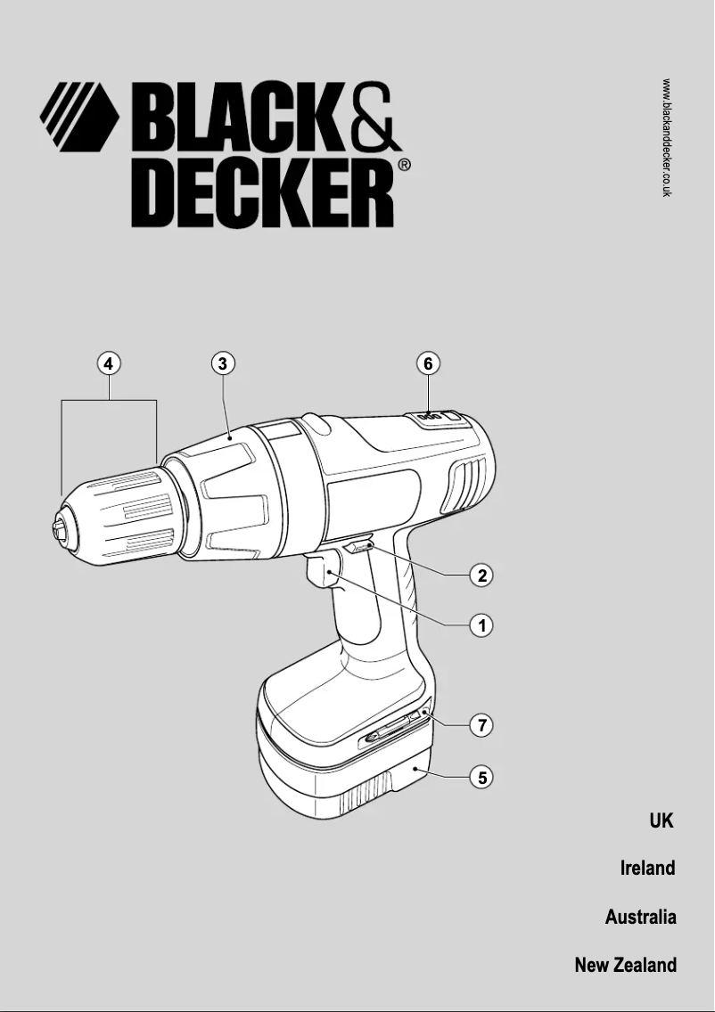 Page n°1 - Manuel utilisateur Black & Decker PS18K