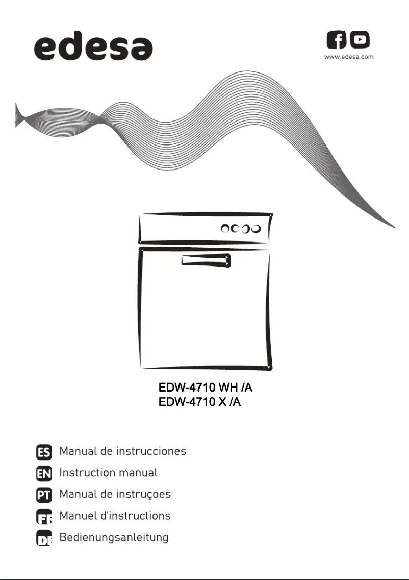 Page 1 de la notice Manuel utilisateur Edesa EDW-4710 WH