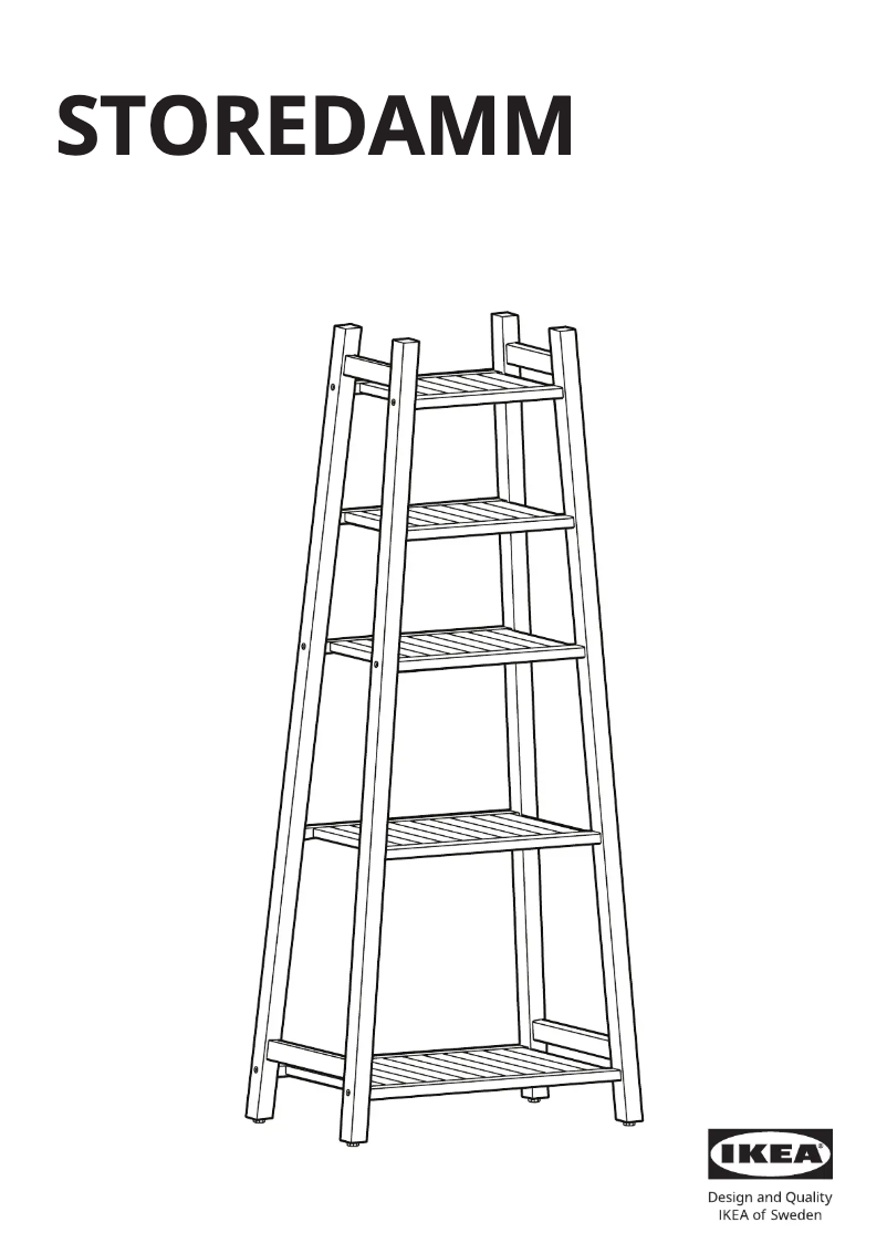 Page 1 de la notice Manuel utilisateur Ikea STOREDAMM 105.761.67
