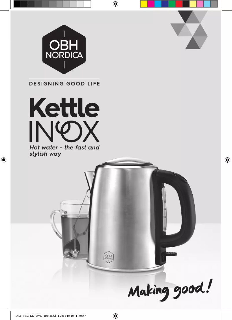 Página 1 del manual Manual de usuario OBH Nordica Inox 6462