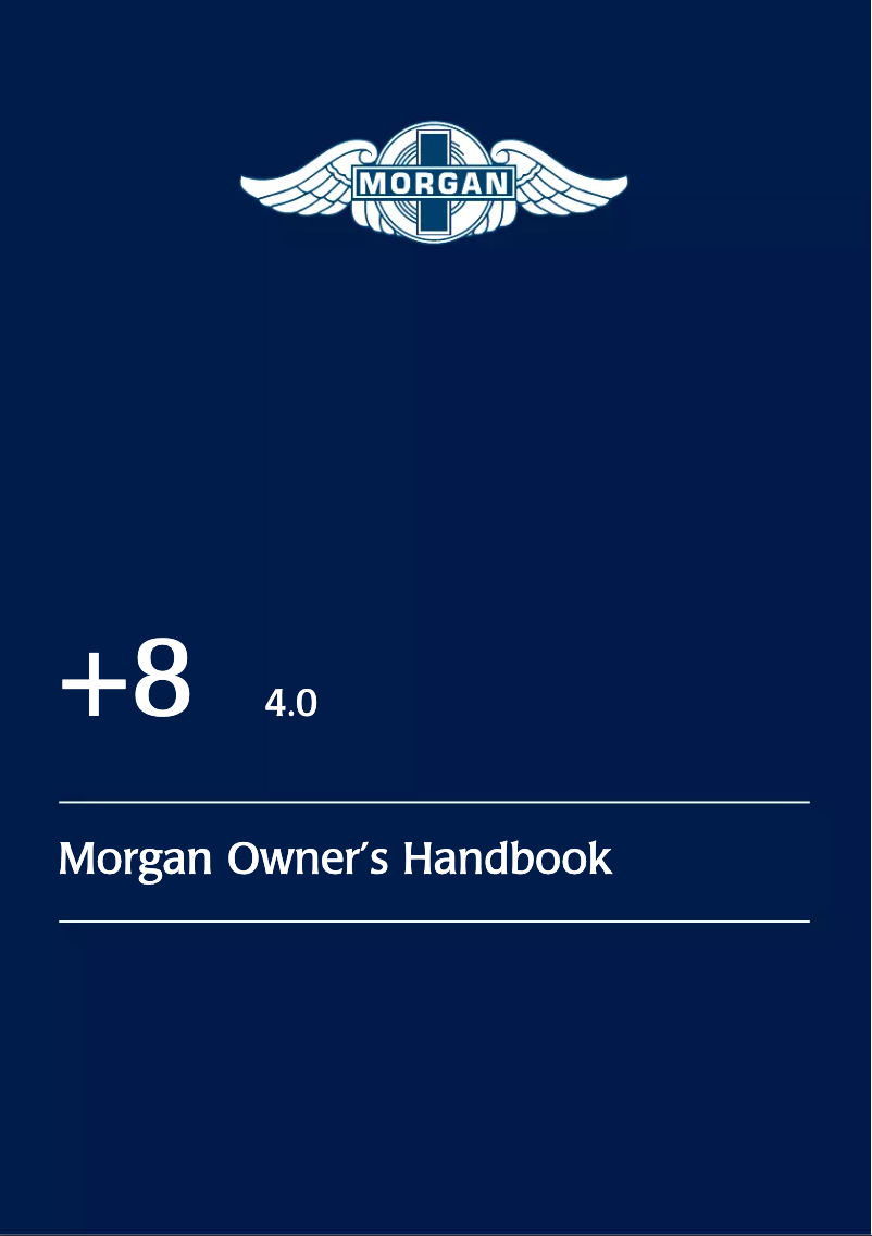 Page n°1 - Manuel utilisateur Morgan +8 (2002)
